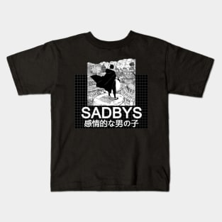 Sad Boys in Black Kids T-Shirt
